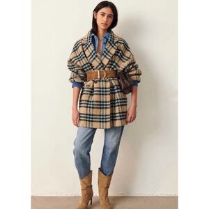 BA&SH Paris plaid coat
